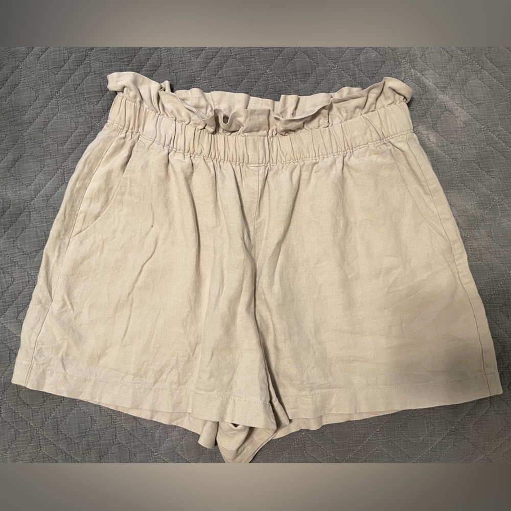 Express linen blend shorts